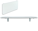 Ver imagem 1 de Mesa Dobrável de Parede Multiuso Retangular MDP 91.5x40cm Branco