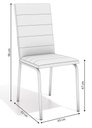 Ver imagem 2 de Conjunto Mesa com 6 Cadeiras Cmc790cr Linha Crome Combos Kappesberg Crome