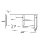 Ver imagem 4 de Aparador Buffet Opala Cinamomo/off-white - Bechara