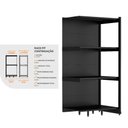 Ver imagem 3 de Rack Parede 202 Fit 60 Continuação Preto 90x60 Spe
