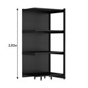 Ver imagem 2 de Rack Parede 202 Fit 60 Continuação Preto 90x60 Spe