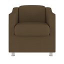 Ver imagem 4 de Kit 04 Poltrona Tilla para Recepção Consultorio Sala:marrom