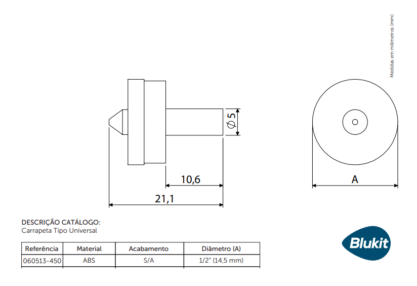KIT 50 VEDANTE NITRILICO CARRAPETA PARA REPARO REGISTRO TORNEIRA 14,5MM BLUKIT - 3