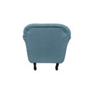 Ver imagem 7 de Kit 2 Poltronas Decorativa Dália Linho Azul Pés Madeira Mz Decor
