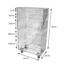 Ver imagem 2 de CARRINHO ACRÍLICO ORGANIZADOR DE MAQUIAGEM COMPACTO N3 CAR-N3 CENTAURI ACRÍLICOS Centauri Acrílicos