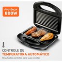 Ver imagem 3 de Sanduicheira 800W Mondial Antiaderente Grelhas Duplas Peto 220V