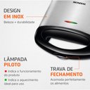 Ver imagem 2 de Sanduicheira 800W Mondial Antiaderente Grelhas Duplas Peto 220V