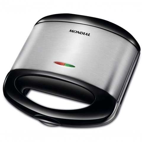 Sanduicheira 800W Mondial Antiaderente Grelhas Duplas Peto 220V