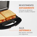 Ver imagem 4 de Sanduicheira 800W Mondial Antiaderente Grelhas Duplas Peto 220V