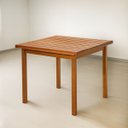 Ver imagem 2 de Mesa Mariah Madeira Maciça Ripada 90 X 90