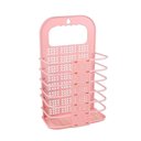 Ver imagem 1 de Cesto Dobrável Organizador Multiuso Lavanderia Banheiro Rosa