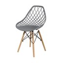 Ver imagem 3 de Kit Mesa Eames Vidro 110cm + 5 Cadeiras Kaila Dsw - Seat&Co