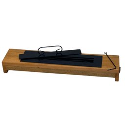 Lareira Ecológica 70 Cm Madeira Ferro Queimador Alcool Pé Madeira Minas Arte Própria Lareira 70 Cm P - 2