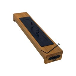 Lareira Ecológica 70 Cm Madeira Ferro Queimador Alcool Pé Madeira Minas Arte Própria Lareira 70 Cm P - 1