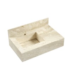 Bancada em Porcelanato para Banheiro 80cm Max com Cuba Esculpida  - 2