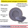 Jogo 4 Bowl Melamina 19cm Turkuaz Cinza Facil de Lavar Leve Ideal Parque Piscina Crianças Cumbuca - 3