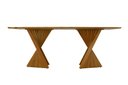 Ver imagem 3 de Mesa de Jantar Orgânica Retangular 160x90 - Castanho Claro