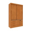 Ver imagem 1 de Guarda Roupa Solteiro 2 Portas 6 Gavetas 133cm Chicago  