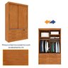 Guarda Roupa Solteiro 2 Portas 6 Gavetas 133cm Chicago   - 10