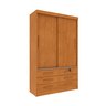 Guarda Roupa Solteiro 2 Portas 6 Gavetas 133cm Chicago   - 3