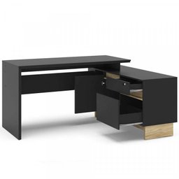 Kit 3 Peças com Mesa para Escritório em L, Mesa Reta e Armário Baixo Los Angeles - 7 Kit 3 Peças com Mesa para Escritório em L, Mesa Reta e Armário Baixo Los Angeles - 7