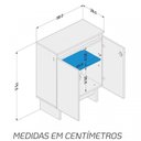 Ver imagem 5 de Conjunto 3 Peças com Mesa para Escritório em L, Reta e Armário Baixo Los Angeles