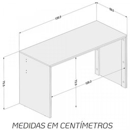 Kit 3 Peças com Mesa para Escritório em L, Mesa Reta e Armário Baixo Los Angeles - 13 Kit 3 Peças com Mesa para Escritório em L, Mesa Reta e Armário Baixo Los Angeles - 13