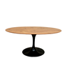Mesa de Jantar Tulipa Saarinen Oval 160x90 cm Tampo Antíqua - 1