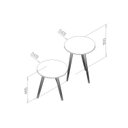 Ver imagem 2 de Conjunto com 2 Mesas de Apoio RT 3152 