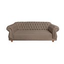 Ver imagem 1 de Sofá Chesterfield Capitone Elisabeth Suede Amarelo 2,30cm:CAPUCCINO