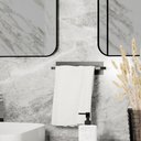 Ver imagem 2 de Suporte Porta Toalha Rosto Parede Adesivo de Banheiro Preto