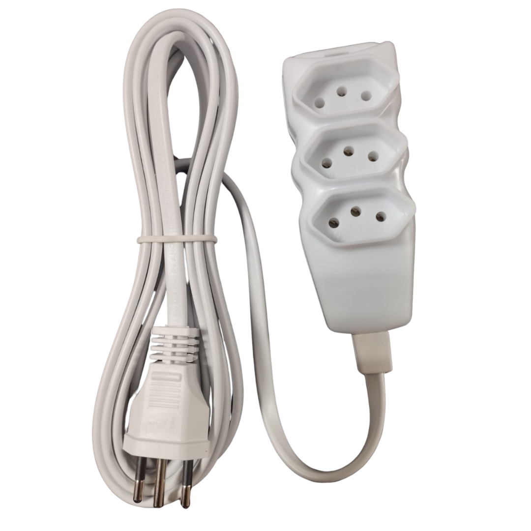 Extensao Pp Plano 3 Metros Ate 220v Br Megatron - 1