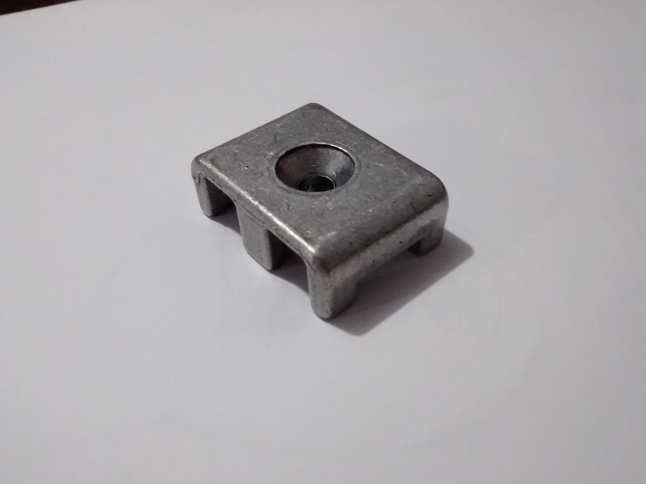 Kit Fixação Gradil em Alumínio Natural - 50 peças