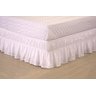 Saia para Cama Box Colchobox Elasticada Ajustavel Queen ou King Size Branca [f101] - 1