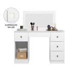 Ver imagem 3 de Penteadeira Camarim com Espelho Branco Sonhos Moval