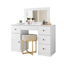 Ver imagem 4 de Penteadeira Camarim com Espelho Branco Sonhos Moval