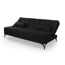 Ver imagem 5 de Sofá Cama Solteiro Colorado Reclinável 3 Posições em Suede: Preto