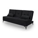Ver imagem 3 de Sofá Cama Solteiro Colorado Reclinável 3 Posições em Suede: Preto