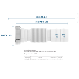 Adaptador Troca Válvula Descarga Hydra Docol Oriente - 030120 - 2 Adaptador Troca Válvula Descarga Hydra Docol Oriente - 030120 - 2
