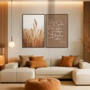 Ver imagem 1 de Quadro Decorativo Trigo e Versículo Bíblico