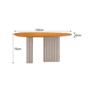 Ver imagem 3 de Mesa Isis Tampo Orgânico Mdf 1,35m S/vidro 4 Cadeiras Leifer