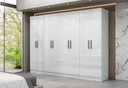 Ver imagem 4 de Guarda-roupa Casal 8 Portas 4 Gavetas Paris Branco