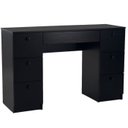 Ver imagem 2 de Penteadeira Escrivaninha 7 Gavetas 118 Cm Pe100 Preto Dtall