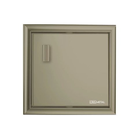 Saboneteira 17,5x12,5x16,5cm Embutir Champagne - 7560 - Cris-metal Saboneteira 17,5x12,5x16,5cm Embu