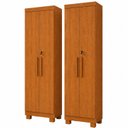 Ver imagem 2 de Kit 2 Armários Multiuso 2 Portas com Chave 100% MDF Toronto Yescasa