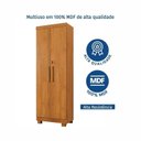 Ver imagem 7 de Kit 2 Armários Multiuso 2 Portas com Chave 100% MDF Toronto Yescasa