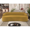 Ver imagem 2 de Sofá 4 Lugares Curvo Sala de Estar Living Lótus D02 Veludo Mostarda 260 cm C-279 - Lyam Decor