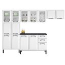 Ver imagem 3 de Cozinha Modulada Compacta em Aço 4 Peças 14 Portas 2 Gavetas Paneleiro Duplo New Premium Itatiaia 