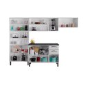 Ver imagem 5 de Cozinha Modulada Compacta em Aço 4 Peças 14 Portas 2 Gavetas Paneleiro Duplo New Premium Itatiaia 