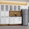 Cozinha Modulada Compacta em Aço 4 Peças 14 Portas 2 Gavetas Paneleiro Duplo New Premium Itatiaia  - 2